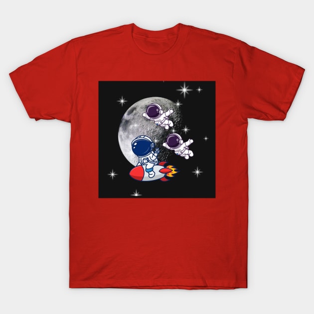 Rocket Ship to the Moon T-Shirt by 404PNW